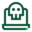 Hacker or hacker attack Icon