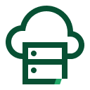 Cloud Services for a server Icon